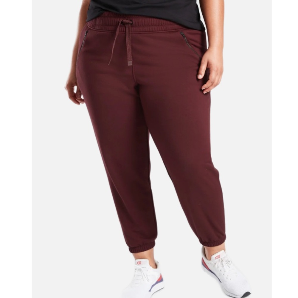 Athleta Burgundy Track Pants